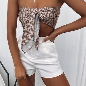 Sweet Escape Shorts White - White Fox Boutique
